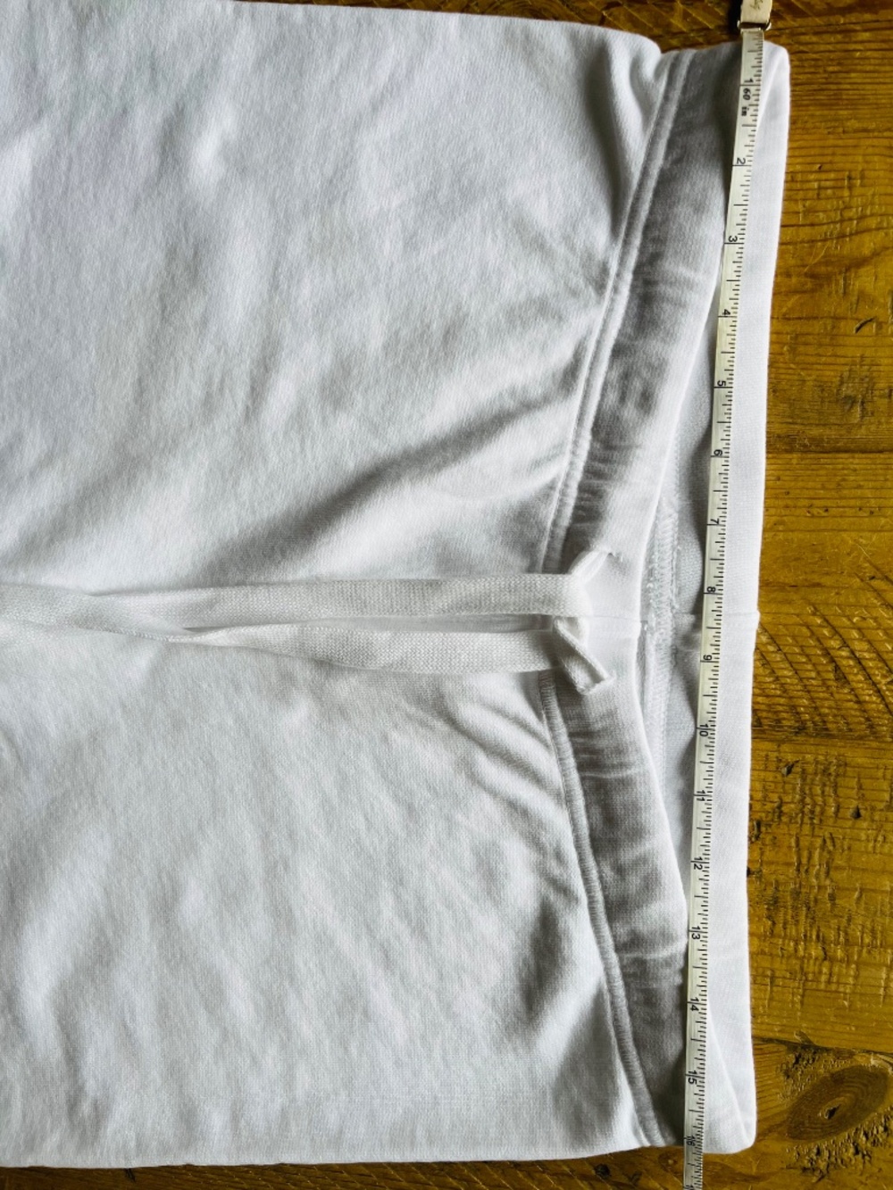Frank & Eileen Catherine Cropped Wide Leg Sweatpants Ice White LAB634TF - Picture 9 of 14